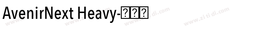 AvenirNext Heavy字体转换